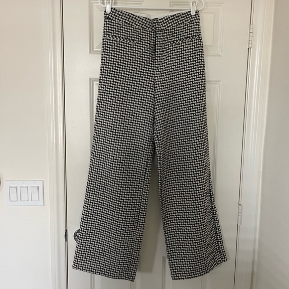 ZARA TEXTURED STRAIGHT LEG PANTS - Picture 4 of 8